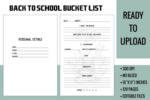 Back to School Bucket List KDP Interior: Your Complete Guide to Creating a Memorable School Year