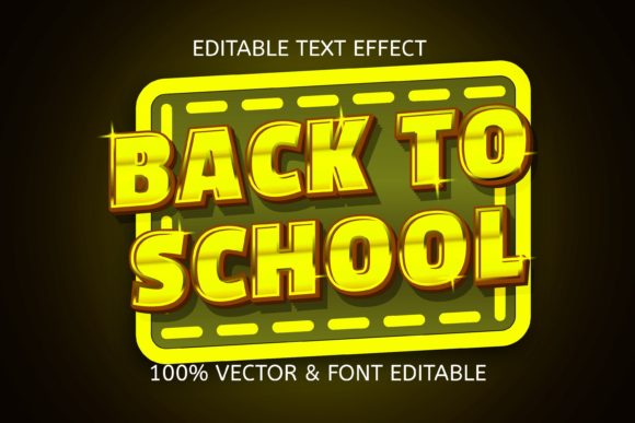 Back to School Color Gold Text Effect: A Versatile Tool for Modern Designers and Content Creators