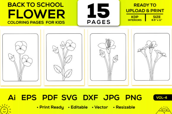 Back to School Flower Coloring Pages Kid: A Versatile Resource for Educators, Creators, and Parents