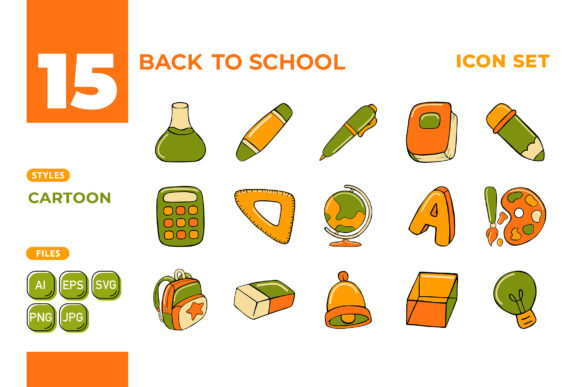 Back to School Icon Set Cartoon Style: A Complete Guide to Versatile Vector Graphics for Every Designer