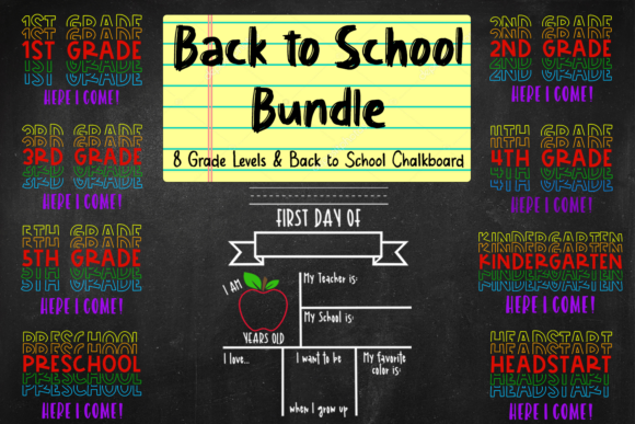 Back to School Shirt and Chalkboard Bundle Guide