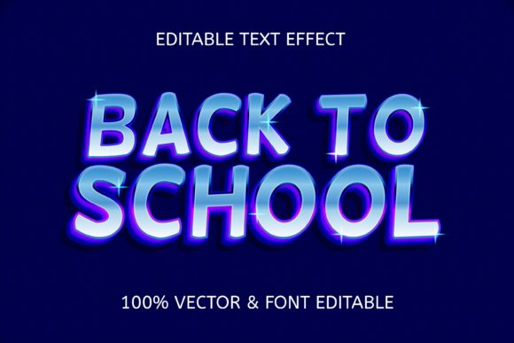 Back to School Style Chrome Text Effect: A Practical Review of a Versatile Vector Resource