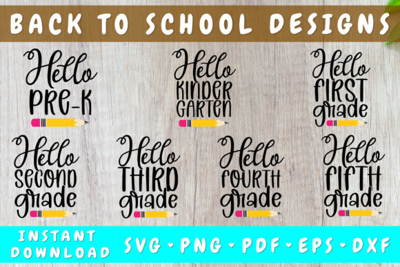 Back to School SVG Bundle – 7 Designs: A Versatile Creative Resource for the New School Year