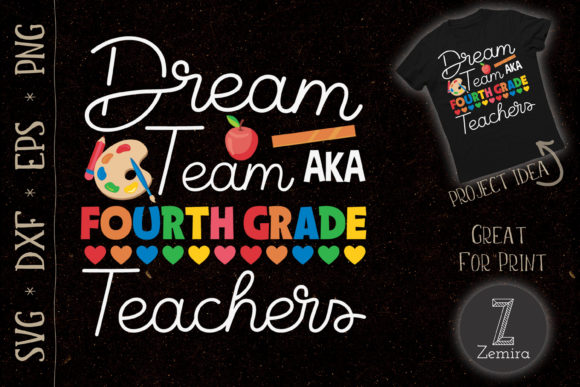 Dream Team Fourth Grade Back to School: A Versatile Design Asset for Creative Projects
