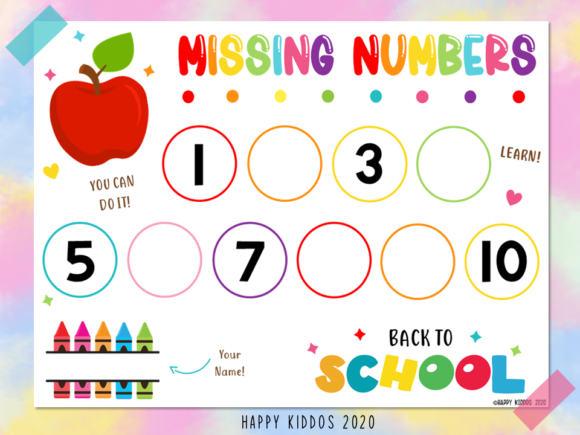 Number Missing Numbers Back to School: A Strategic Tool for Foundational Math Skills