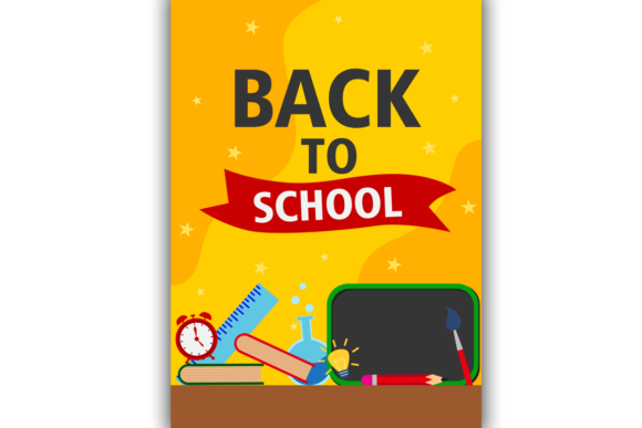 Poster Template Back to School Yellow: A Versatile Design Resource for Educational Campaigns