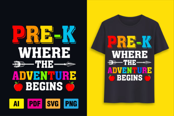 Pre-K T-Shirt Design: Back to School Essentials