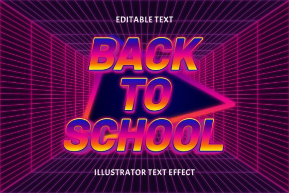 The BACK to SCHOOL STYLE RETRO TEXT EFFECT: A Versatile Design Asset for Modern Creatives