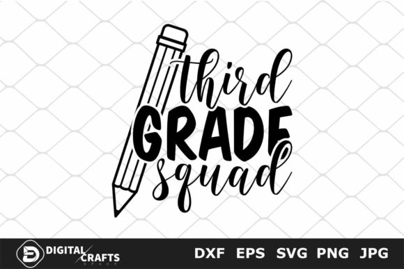 Third Grade Squad, Back to School SVG: A Versatile Design for Creative Projects