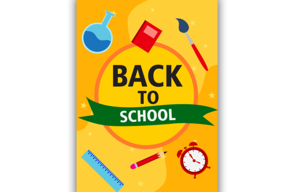 Yellow Back to School Poster Template: Evaluating a Versatile Design Resource for Seasonal Campaigns